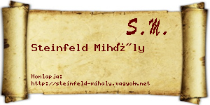Steinfeld Mihály névjegykártya
